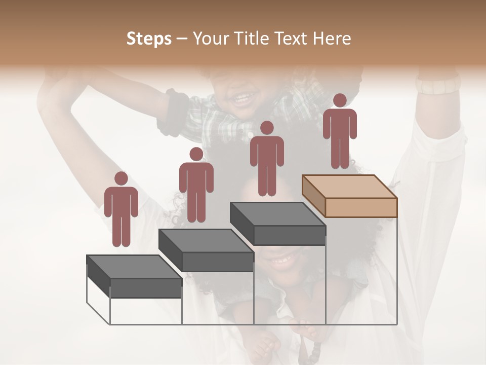 Black Relationship Person PowerPoint Template