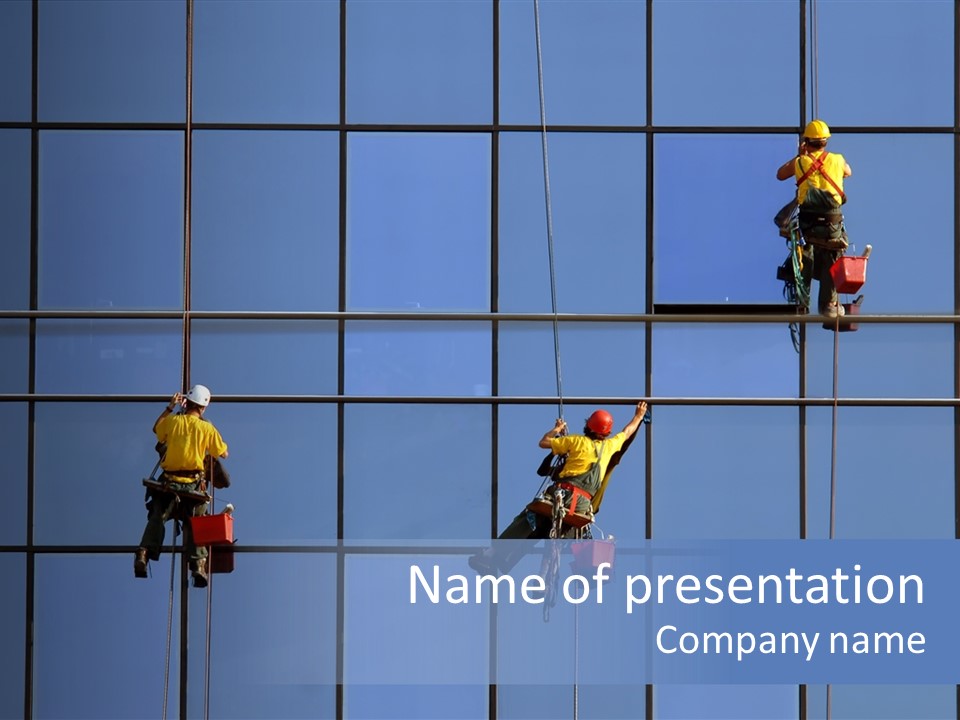 Tower Facade Cleaner PowerPoint Template