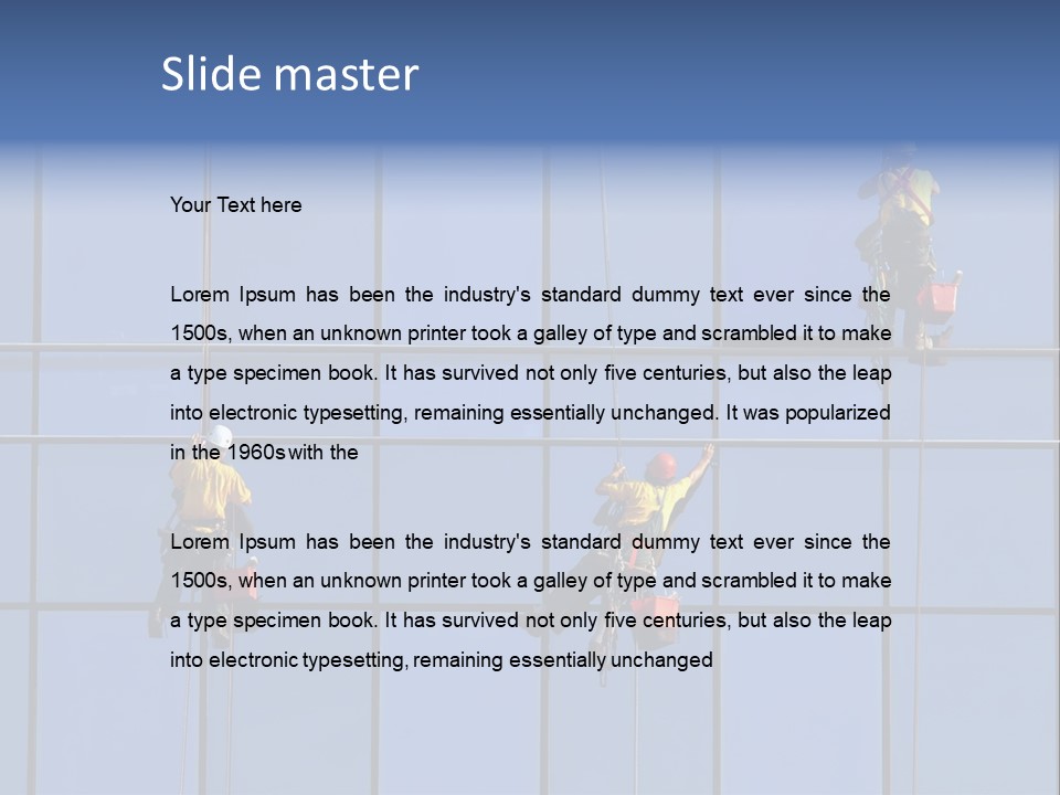 Tower Facade Cleaner PowerPoint Template