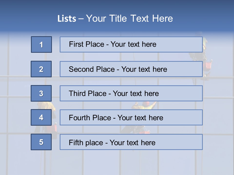 Tower Facade Cleaner PowerPoint Template