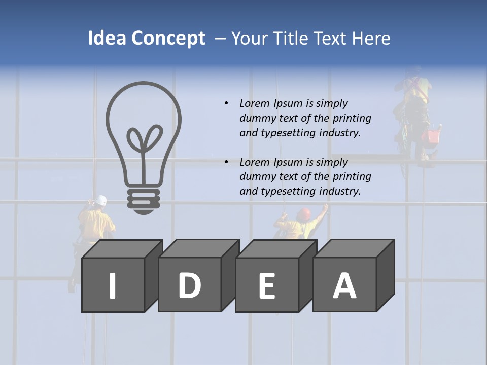 Tower Facade Cleaner PowerPoint Template