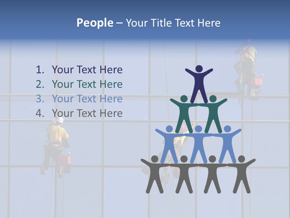 Tower Facade Cleaner PowerPoint Template