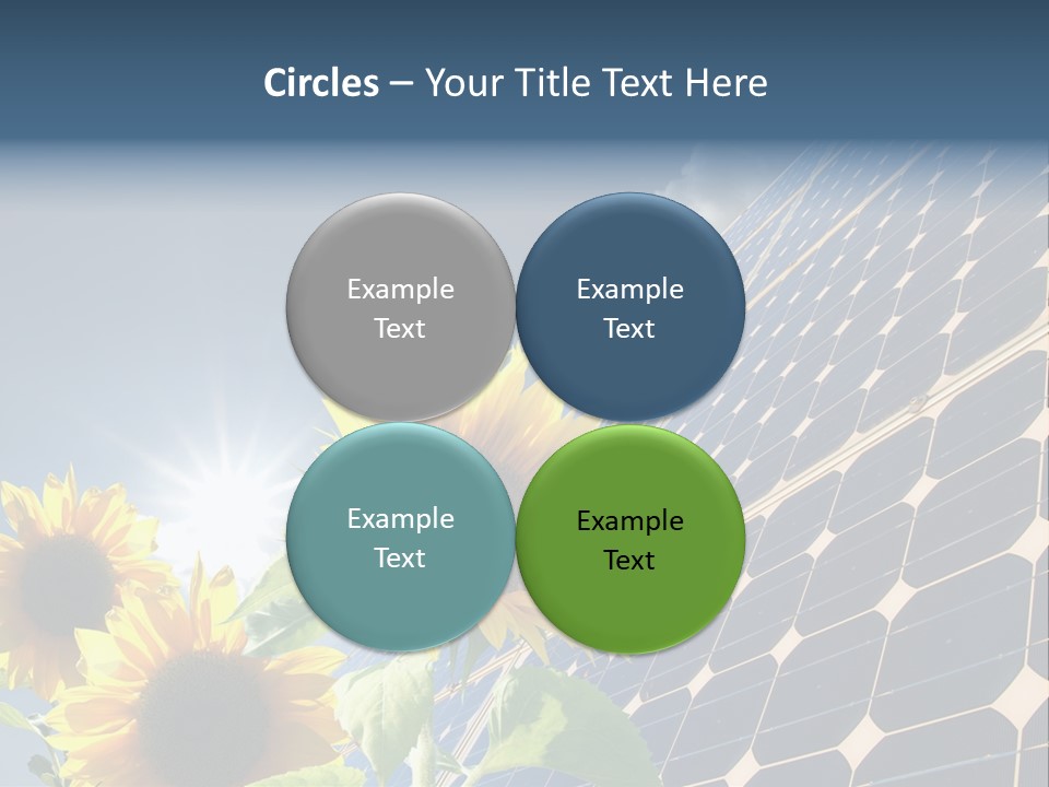 Solar Collector Echnology Electricity PowerPoint Template