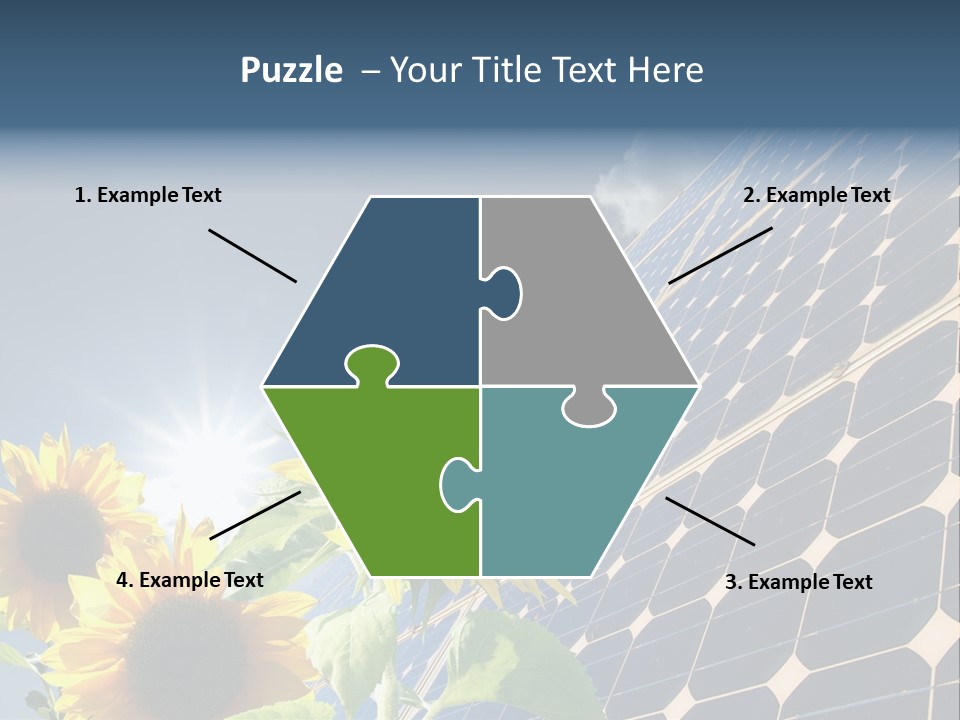 Solar Collector Echnology Electricity PowerPoint Template