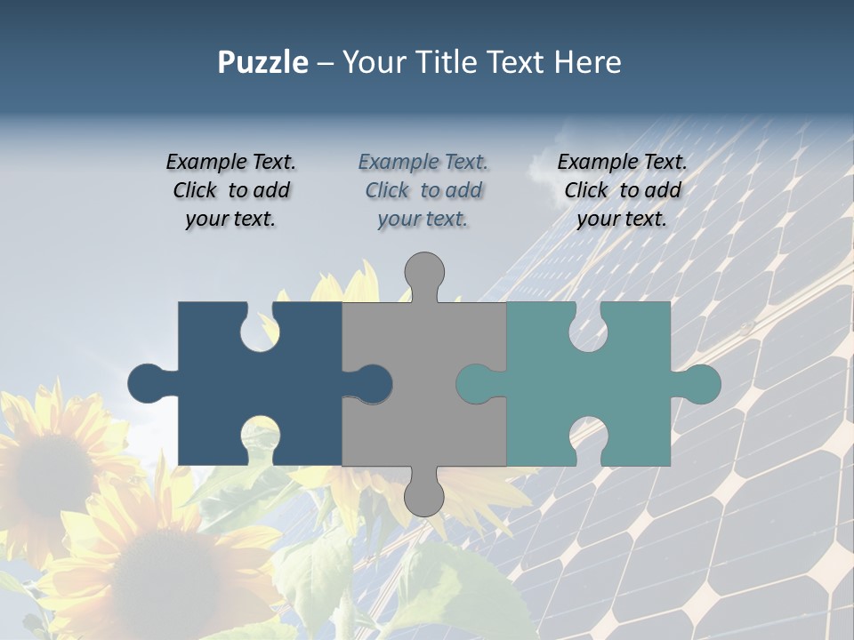 Solar Collector Echnology Electricity PowerPoint Template