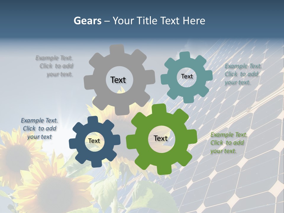Solar Collector Echnology Electricity PowerPoint Template