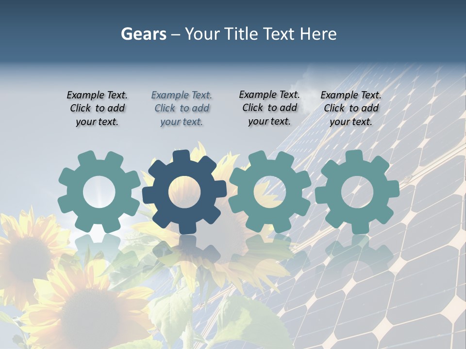 Solar Collector Echnology Electricity PowerPoint Template