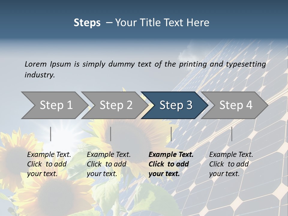 Solar Collector Echnology Electricity PowerPoint Template