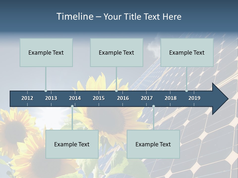 Solar Collector Echnology Electricity PowerPoint Template