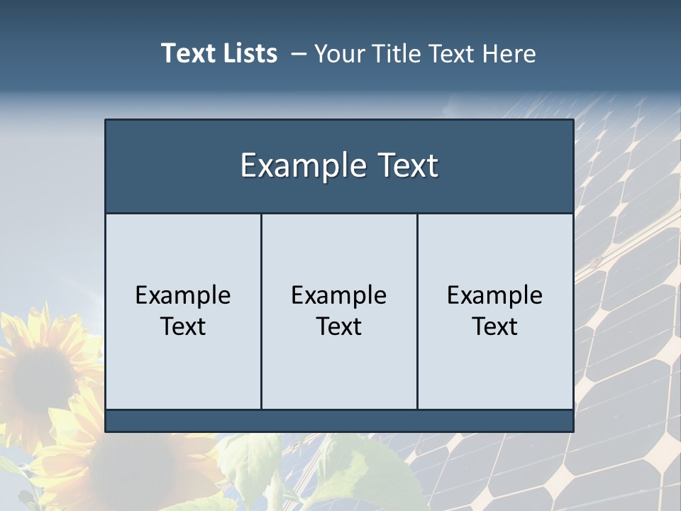 Solar Collector Echnology Electricity PowerPoint Template