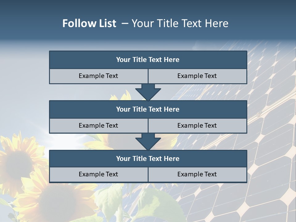 Solar Collector Echnology Electricity PowerPoint Template