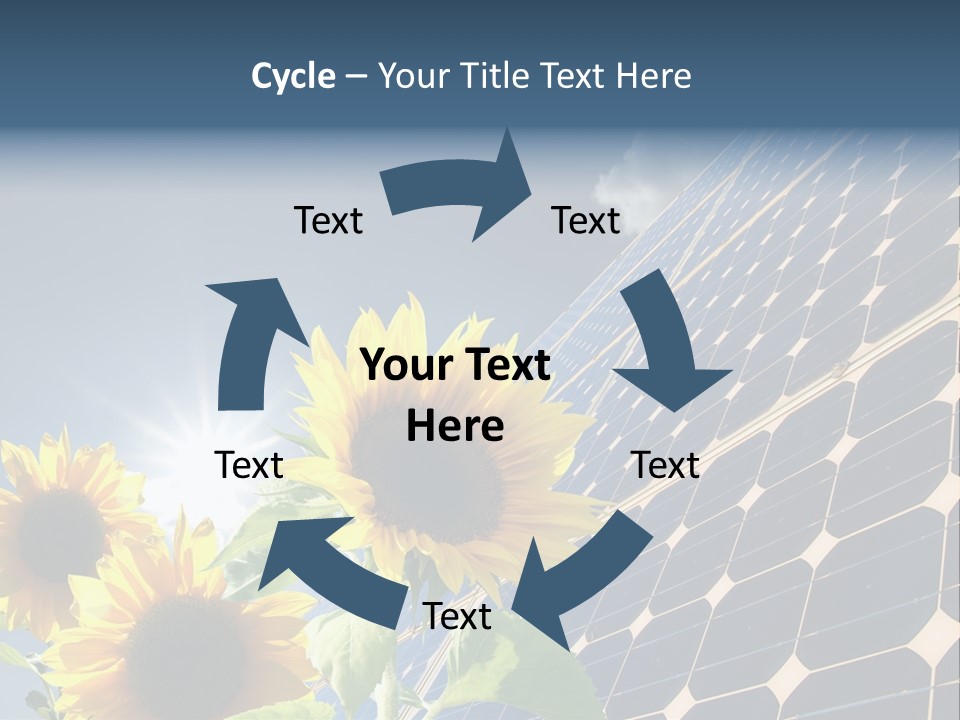 Solar Collector Echnology Electricity PowerPoint Template