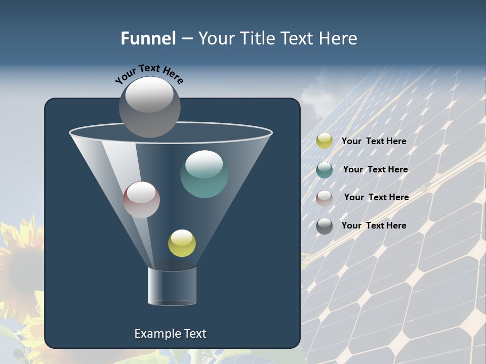 Solar Collector Echnology Electricity PowerPoint Template
