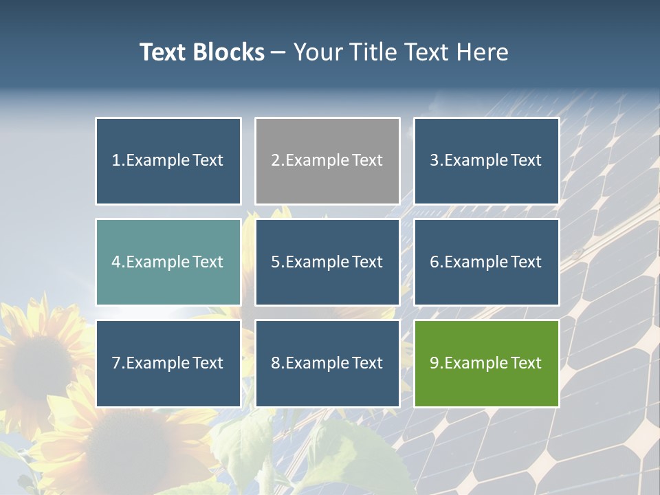 Solar Collector Echnology Electricity PowerPoint Template