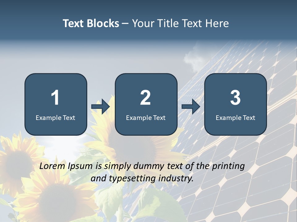 Solar Collector Echnology Electricity PowerPoint Template