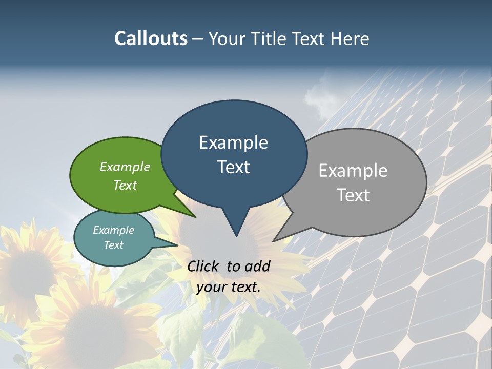 Solar Collector Echnology Electricity PowerPoint Template