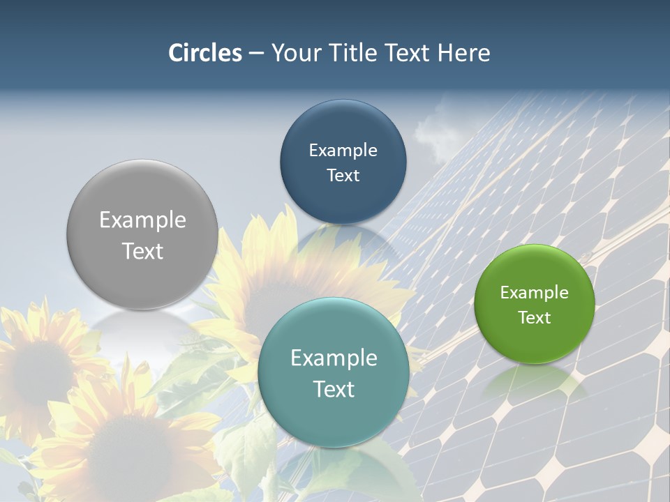 Solar Collector Echnology Electricity PowerPoint Template