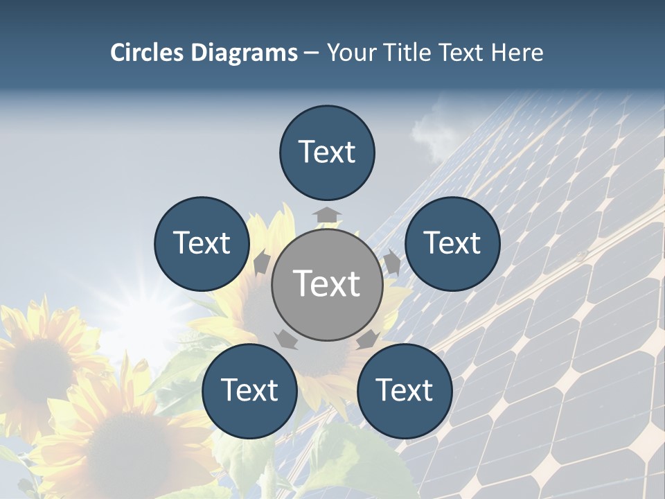 Solar Collector Echnology Electricity PowerPoint Template