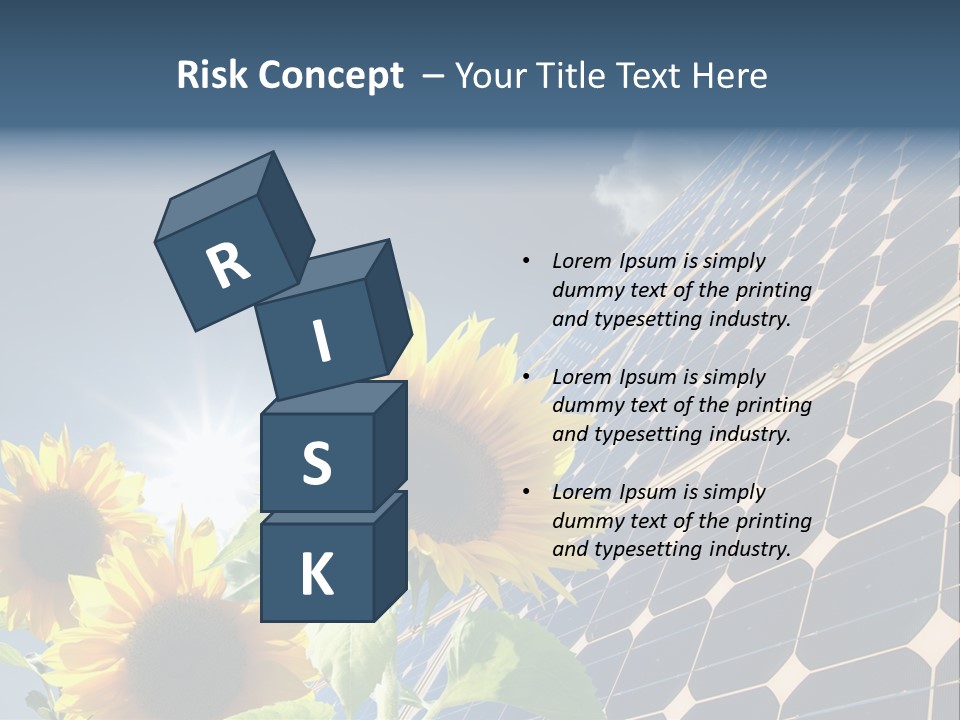 Solar Collector Echnology Electricity PowerPoint Template