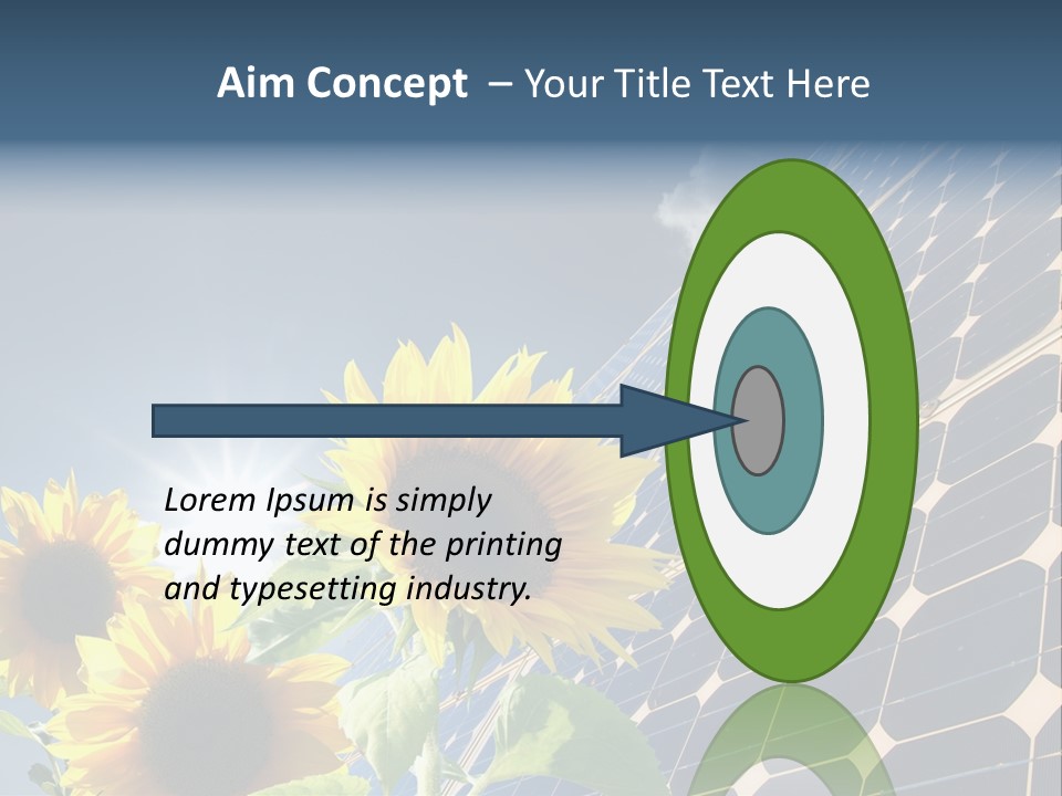 Solar Collector Echnology Electricity PowerPoint Template
