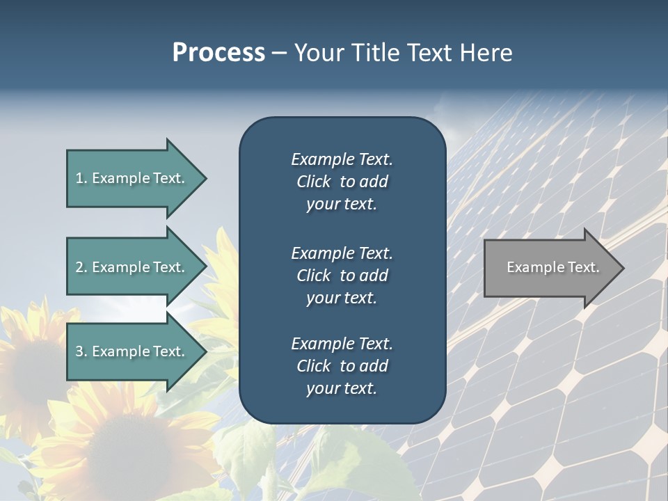 Solar Collector Echnology Electricity PowerPoint Template