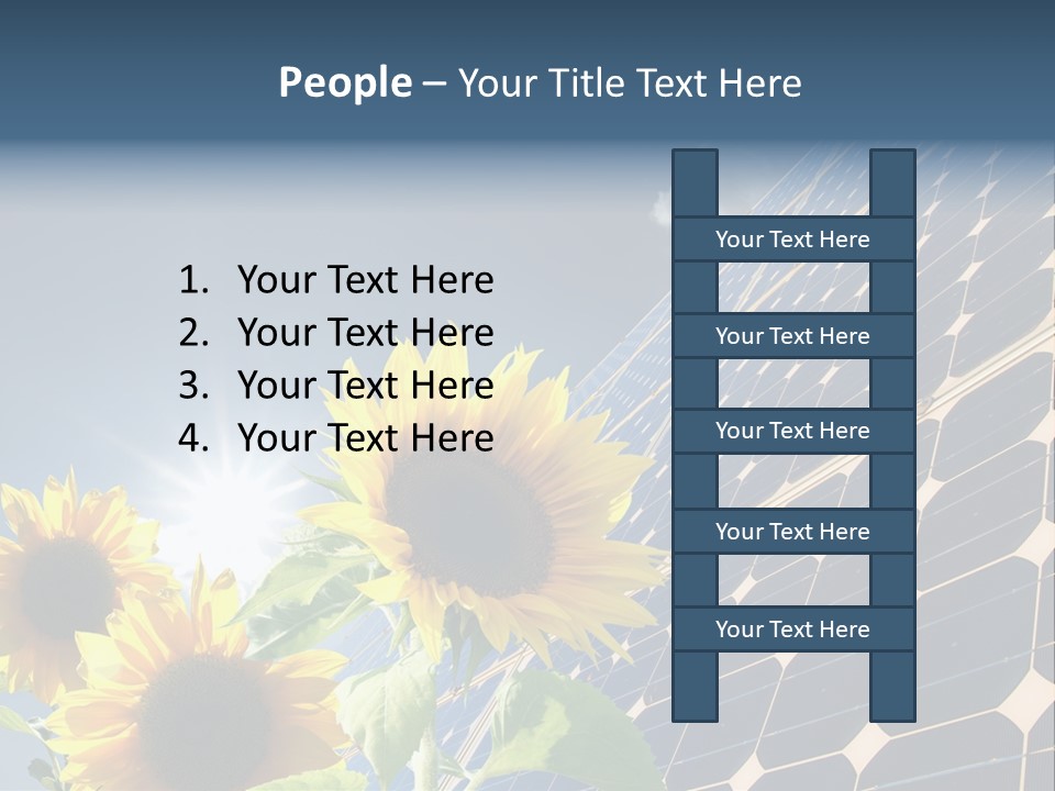Solar Collector Echnology Electricity PowerPoint Template
