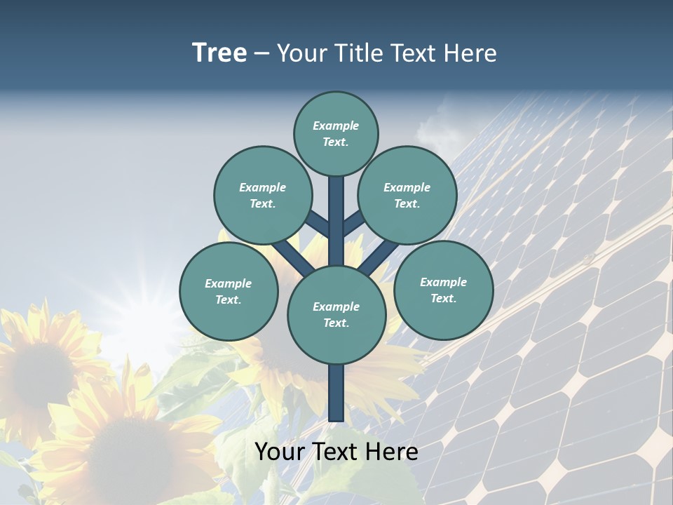 Solar Collector Echnology Electricity PowerPoint Template