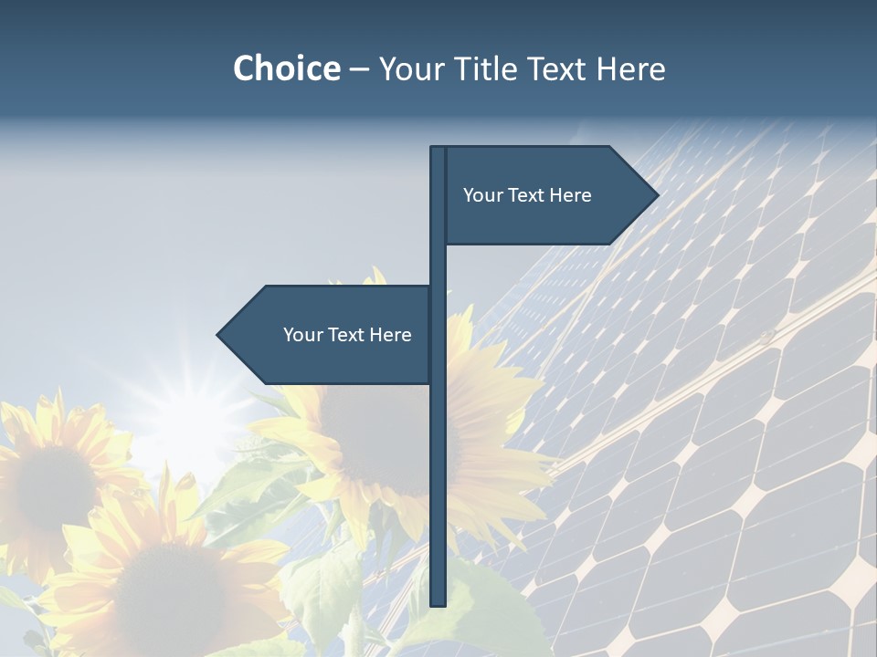 Solar Collector Echnology Electricity PowerPoint Template