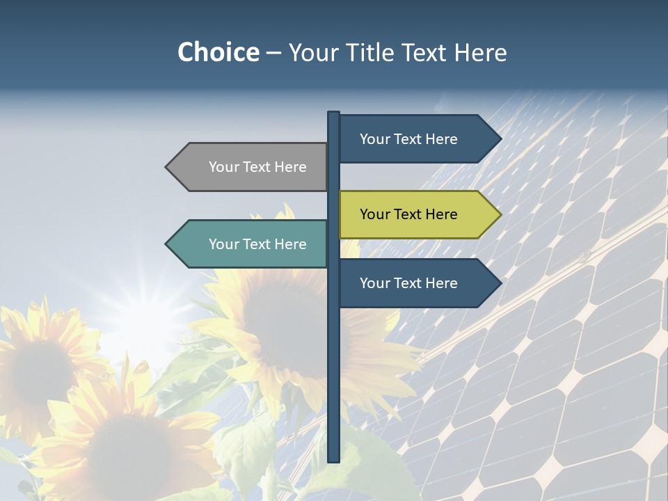 Solar Collector Echnology Electricity PowerPoint Template
