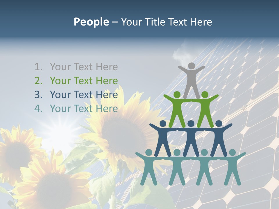 Solar Collector Echnology Electricity PowerPoint Template