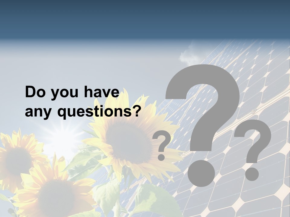 Solar Collector Echnology Electricity PowerPoint Template