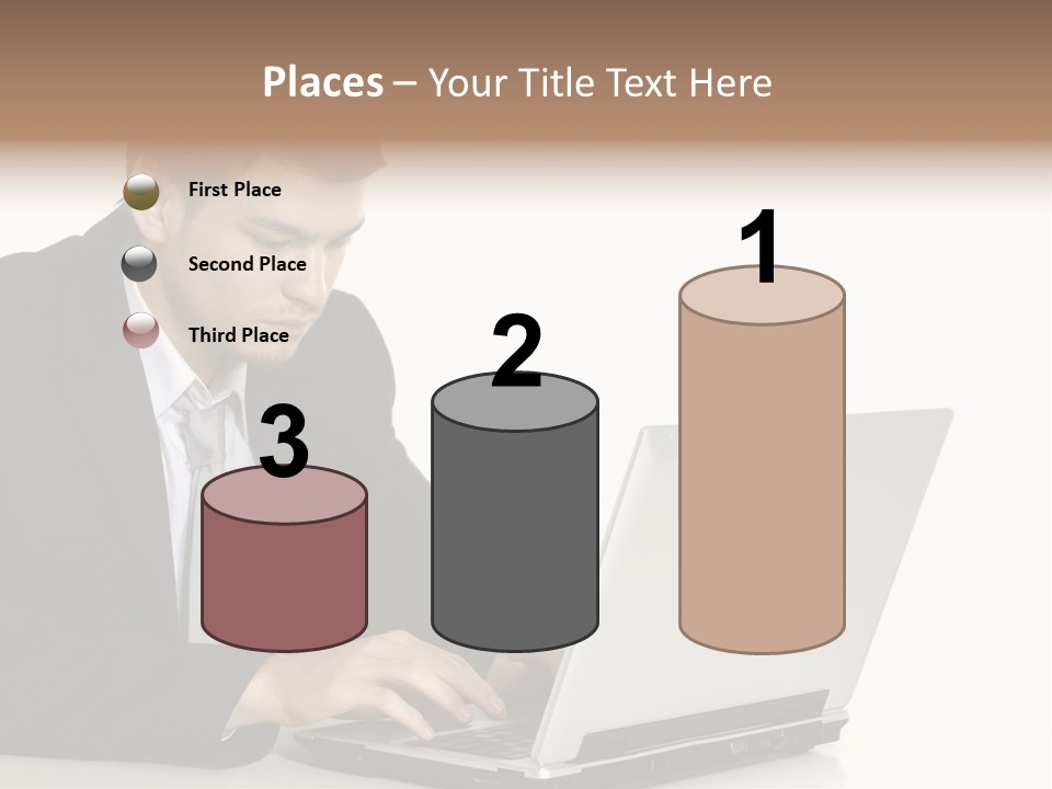 Portable Desk Student PowerPoint Template