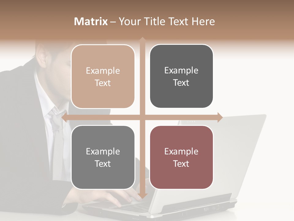 Portable Desk Student PowerPoint Template