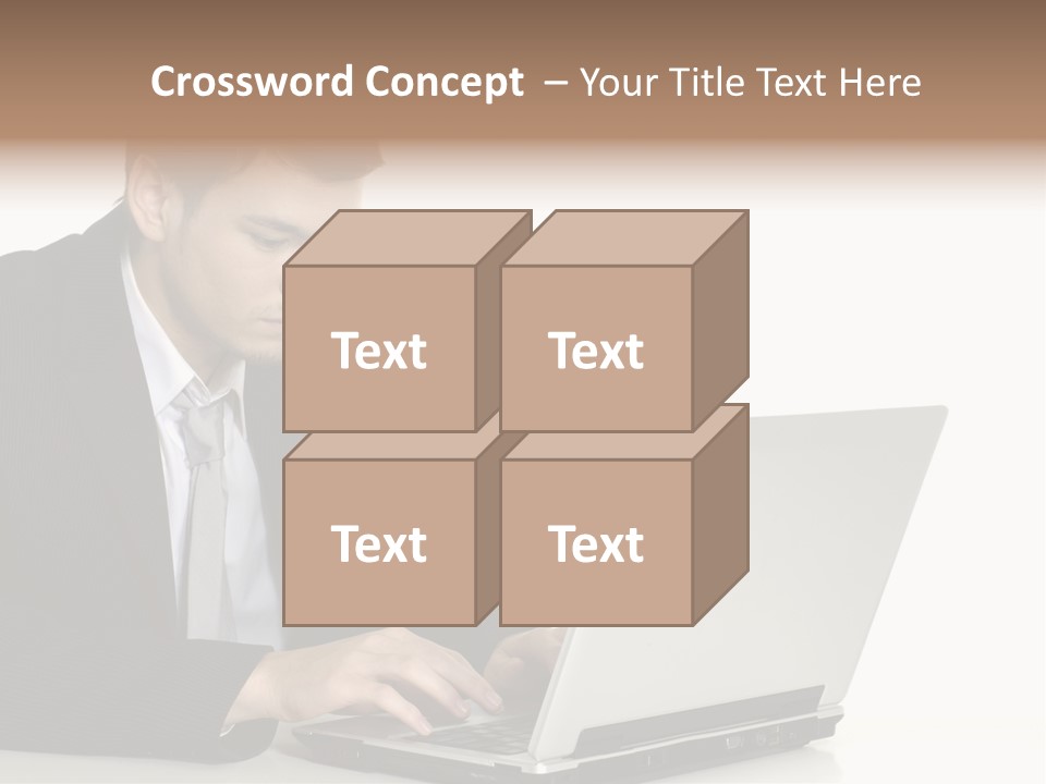Portable Desk Student PowerPoint Template