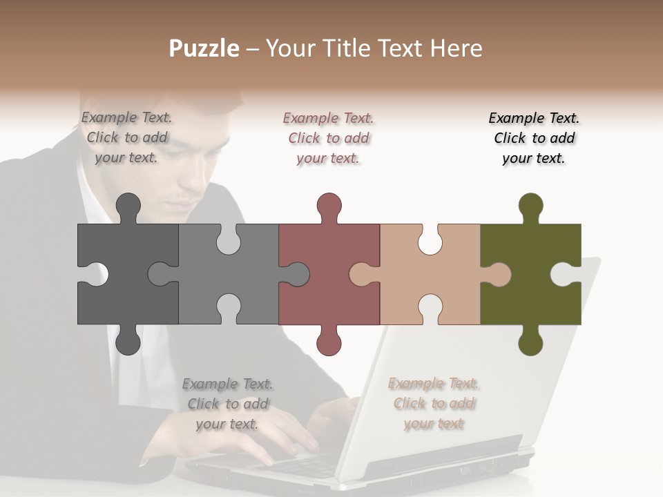 Portable Desk Student PowerPoint Template