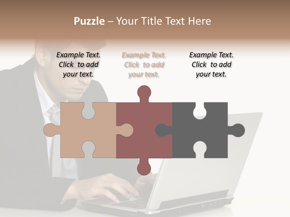 Portable Desk Student PowerPoint Template