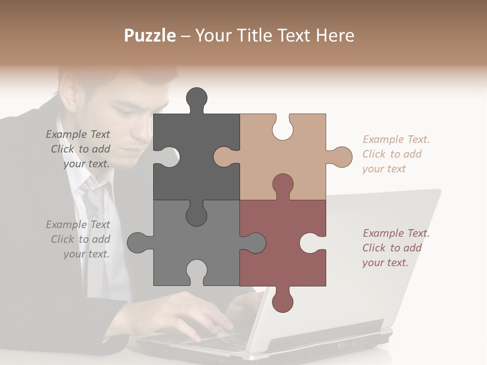 Portable Desk Student PowerPoint Template
