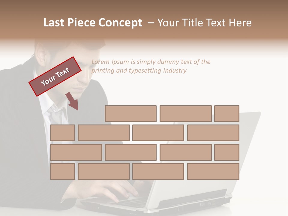 Portable Desk Student PowerPoint Template