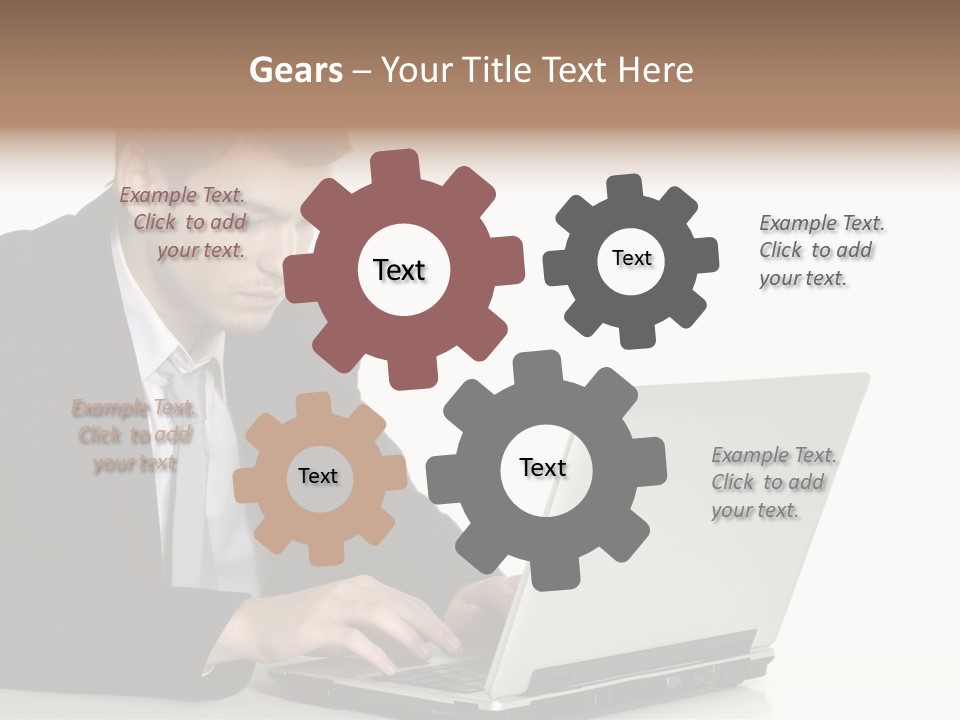 Portable Desk Student PowerPoint Template