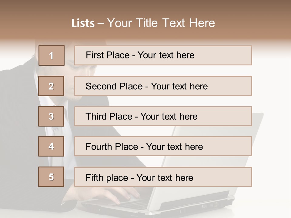 Portable Desk Student PowerPoint Template