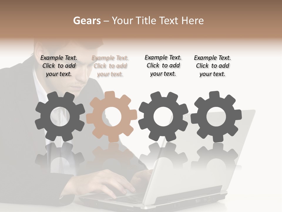 Portable Desk Student PowerPoint Template