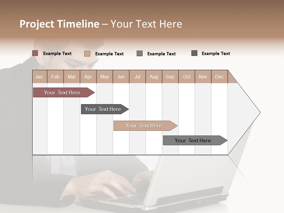 Portable Desk Student PowerPoint Template