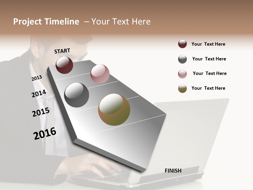 Portable Desk Student PowerPoint Template