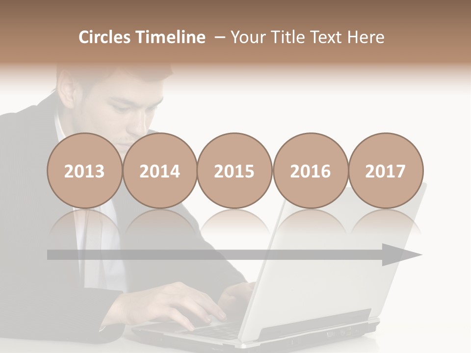 Portable Desk Student PowerPoint Template