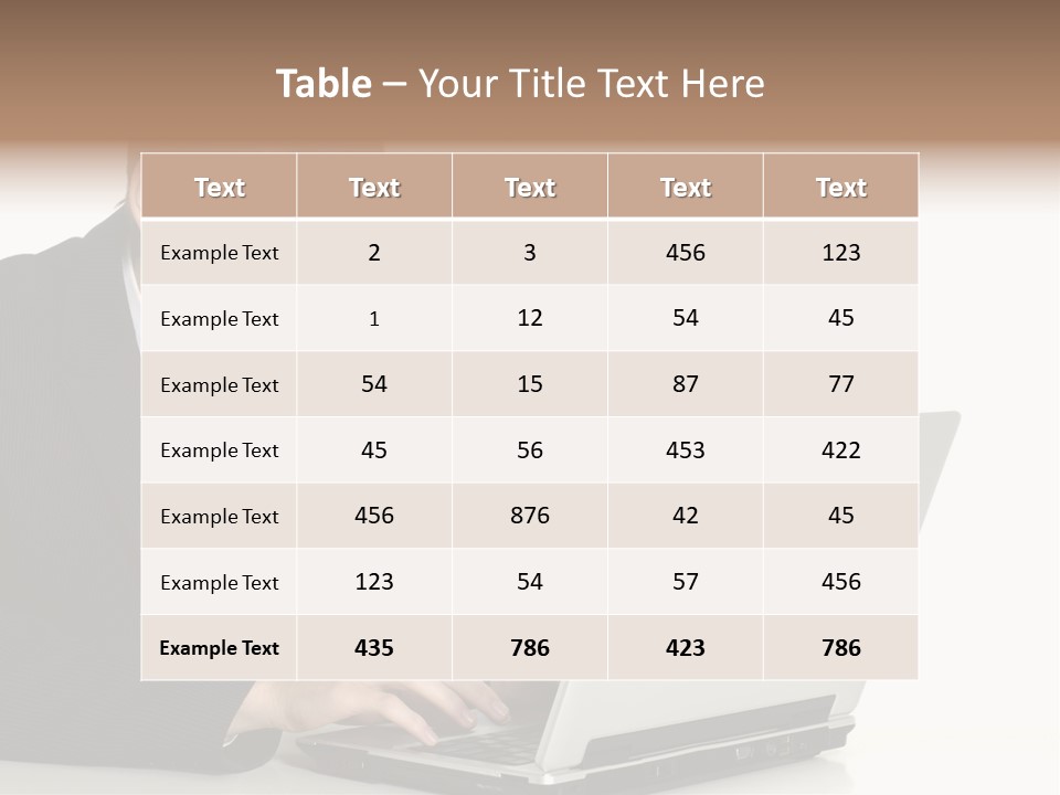 Portable Desk Student PowerPoint Template