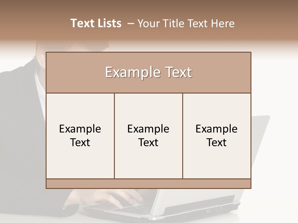Portable Desk Student PowerPoint Template