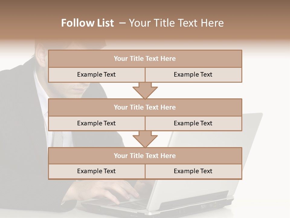 Portable Desk Student PowerPoint Template