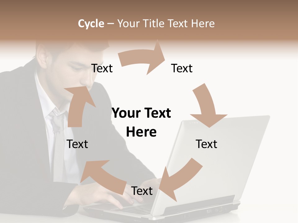 Portable Desk Student PowerPoint Template