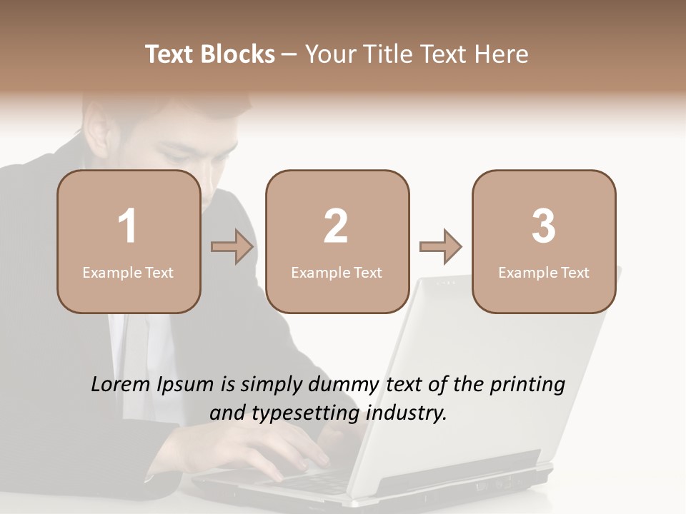 Portable Desk Student PowerPoint Template