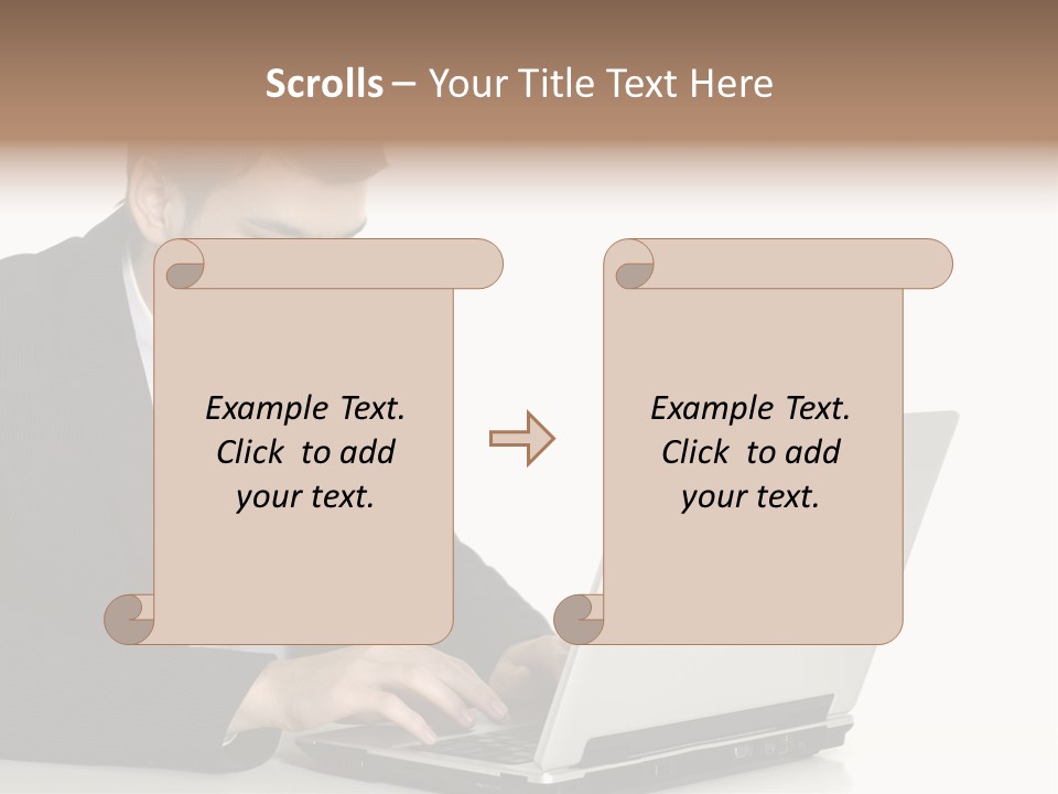 Portable Desk Student PowerPoint Template